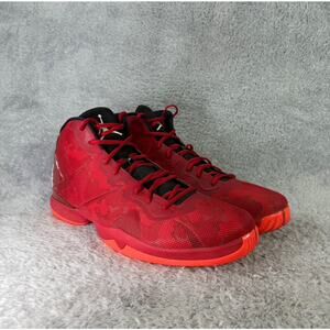Jordan Super Fly 4 Basketball Shoes Size 18 Men's Red and Black High Top Sneaker